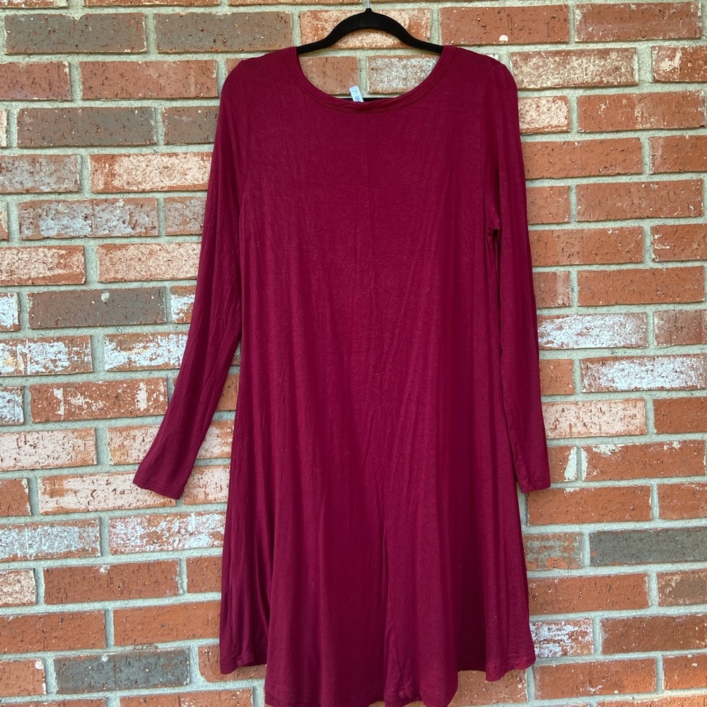 Maroon Dress - Picture 2 of 2